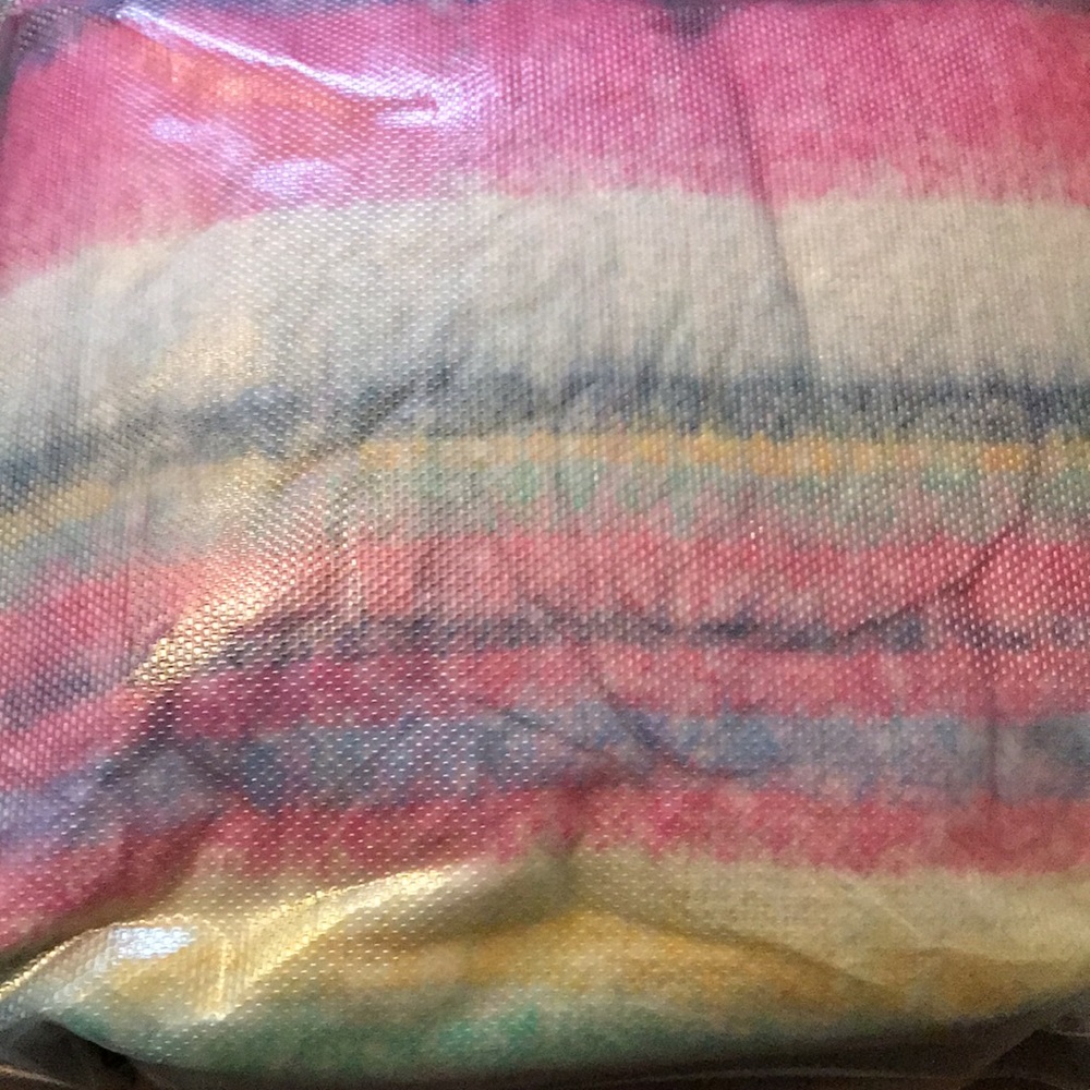 Free People Skye Stripe Fringe Throw Blanket NWT - Picture 5 of 7